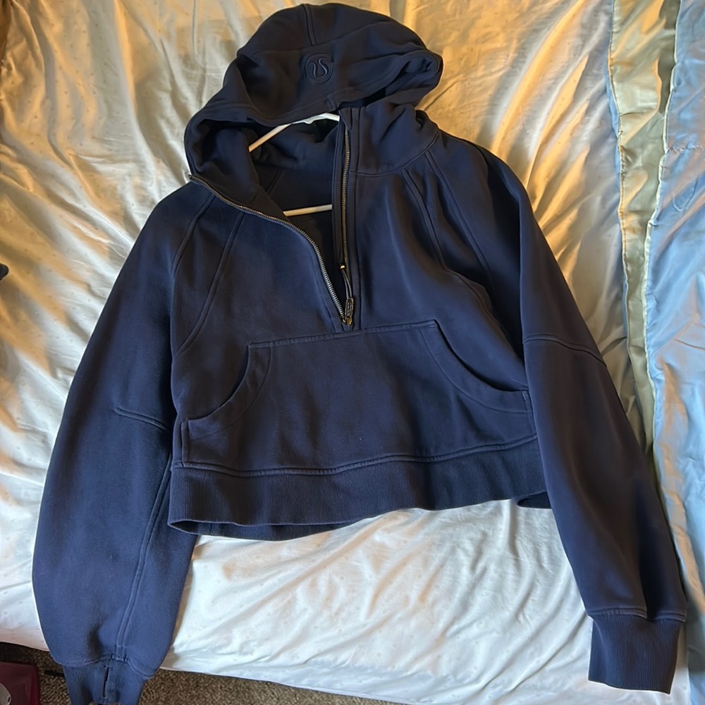 Lululemon Scuba Oversized Half-Zip Hoodie - size M/L color navy women’s